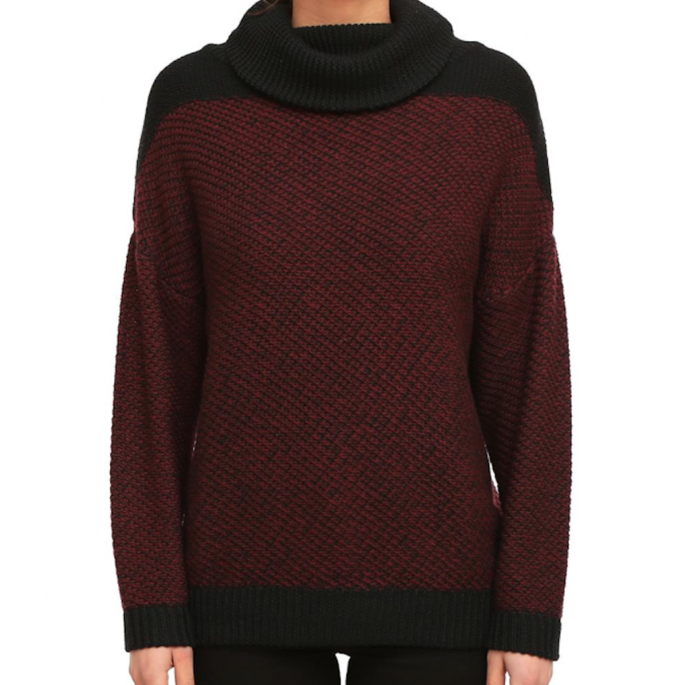 Iriedaily Iriedaily, Block Turtle Knit, maroon mel., M