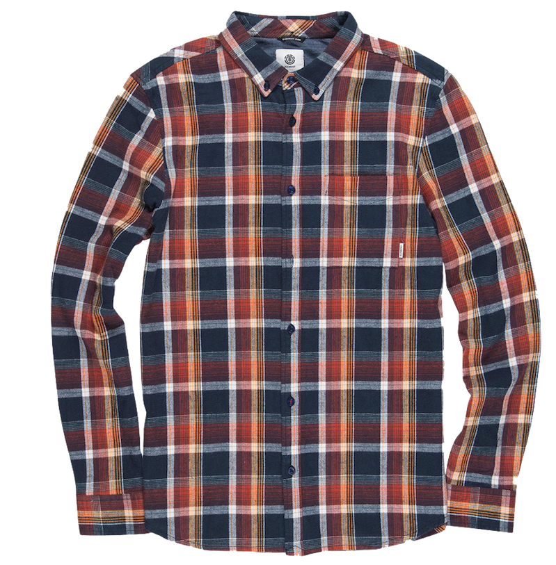 Element Clothing Element, Buffalo LS Shirt, Eclipse Navy, M