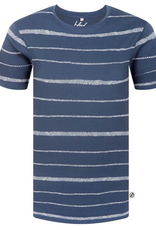 Bleed Bleed, Stripe T-Shirt, Rauchblau, M