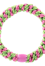 BonDep BonDep, Haargummi, grass green-bubblegum stripe