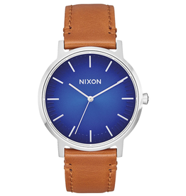 Nixon Nixon, Porter Leather, blue/saddle