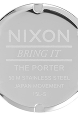 Nixon Nixon, Porter Leather, blue/saddle
