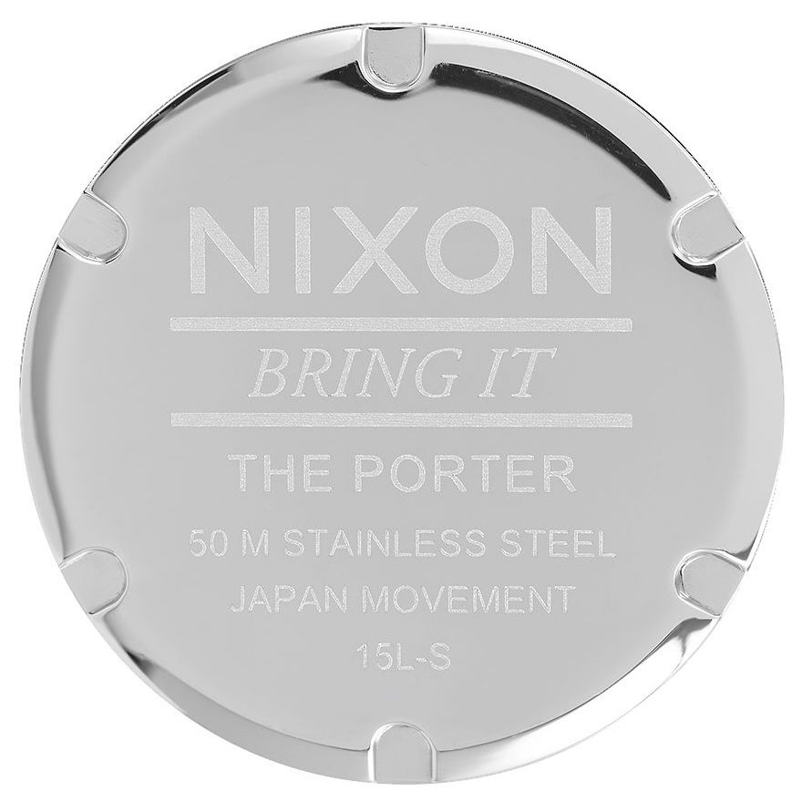 Nixon Nixon, Porter Leather, blue/saddle