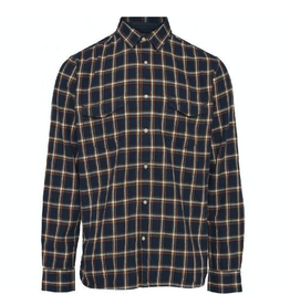 KnowledgeCotton Apparel KnowledgeCotton, Flannel Shirt, blue, S