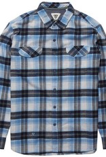 Vissla Vissla, Central Coast LS Flannel, blue wash, L