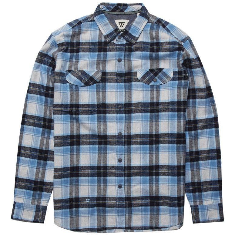 Vissla Vissla, Central Coast LS Flannel, blue wash, L