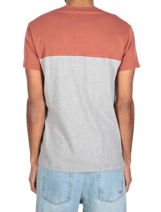 Iriedaily Iriedaily, Block Pocket Tee, grey red, L