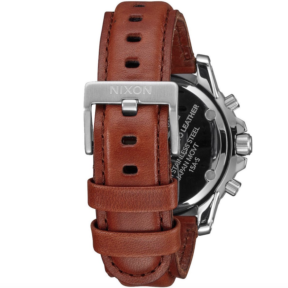 Nixon NIXON, Ranger Chrono Leather, Silver/Saddle