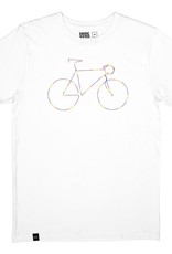 Dedicated Dedicated, Stockholm Rainbow Bicycle, white, S