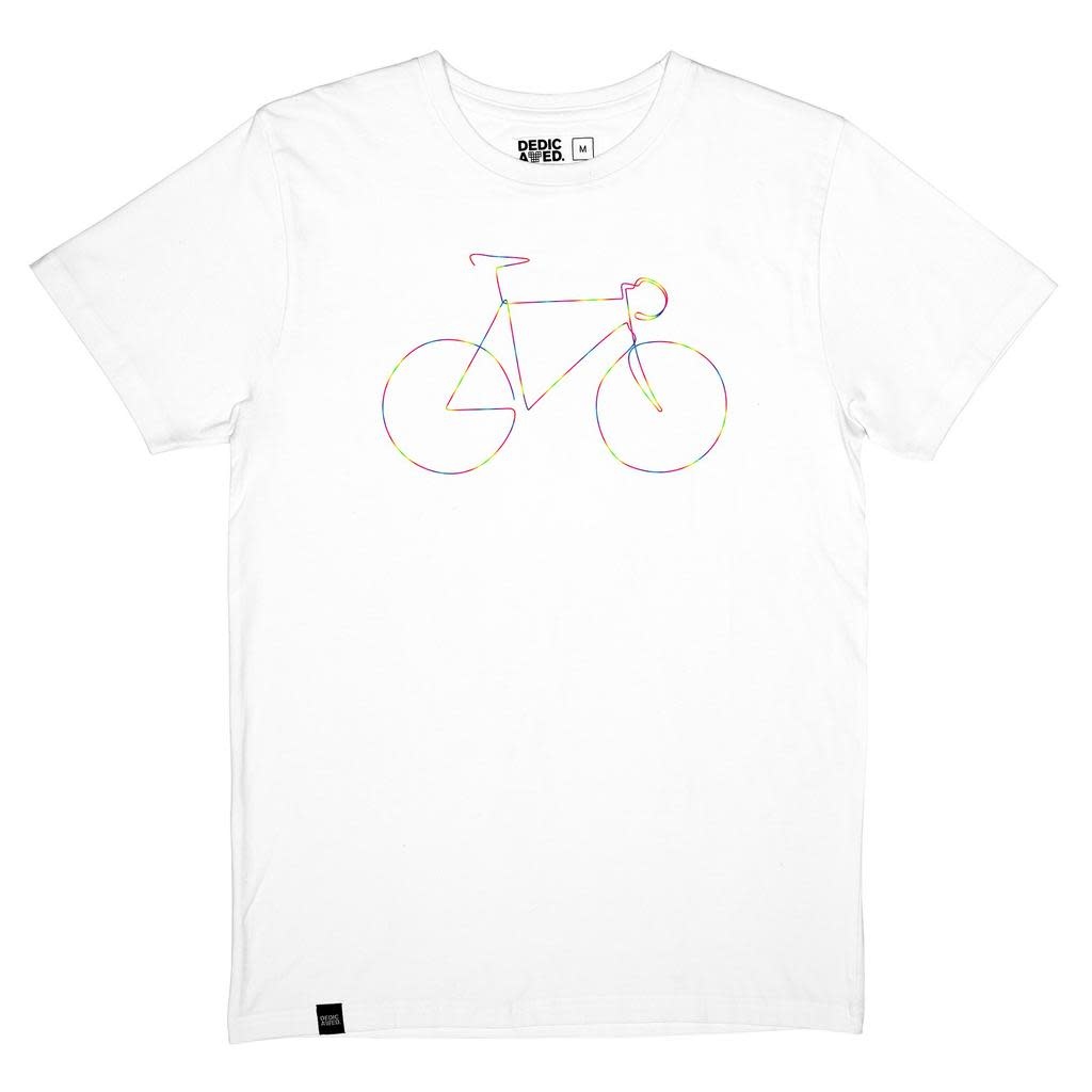 Dedicated Dedicated, Stockholm Rainbow Bicycle, white, S