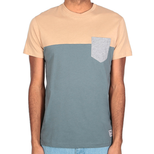 Iriedaily Iriedaily, Block Pocket Tee, steel grey, S