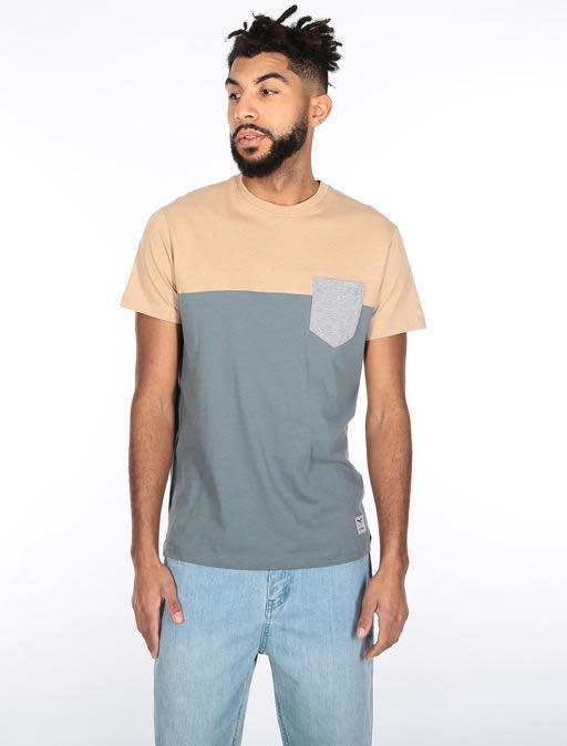 Iriedaily Iriedaily, Block Pocket Tee, steel grey, S