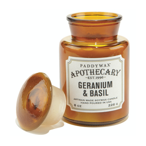 Paddywax Paddywax, Apothecary, Geranium & Basil