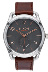 Nixon NIXON, C45 Leather, Gray/Rose Gold