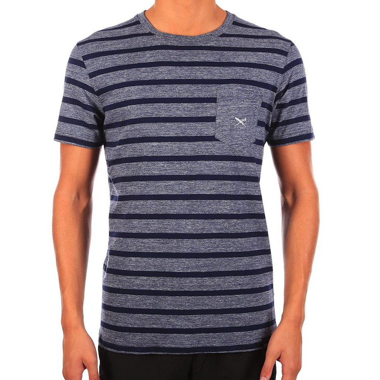 Iriedaily Iriedaily, Chamisso Stripe Tee, navy melange, M