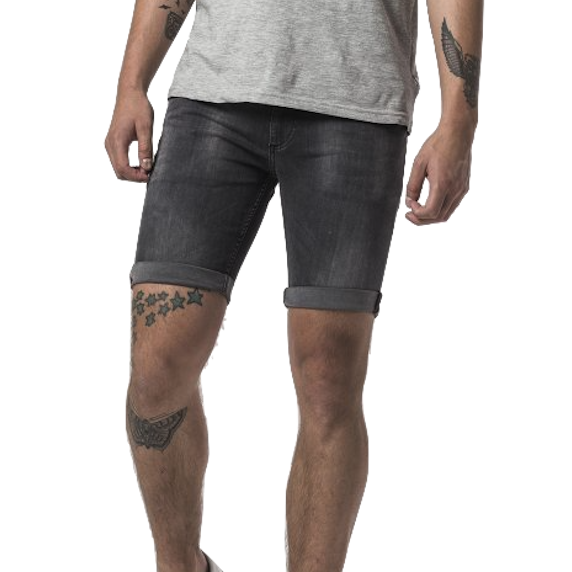 RVLT RVLT, 5473  Denim Shorts, grey, 34