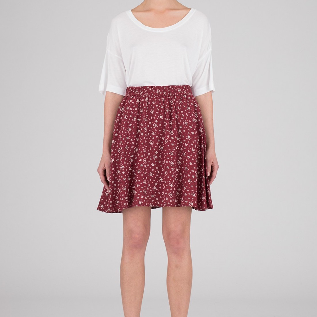 Dr.Denim Dr.Denim, Gena Skirt, red floral, L