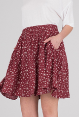 Dr.Denim Dr.Denim, Gena Skirt, red floral, L