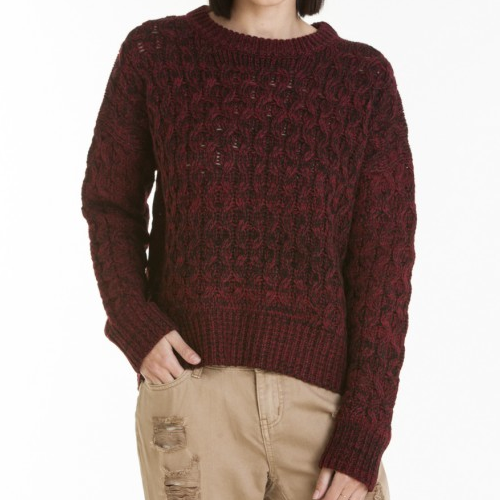 Obey Obey, Aberdeen crewneck, burgundy, S