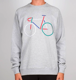 Dedicated Dedicated, Sweatshirt Malmoe Color Bike, Grey melange, XL