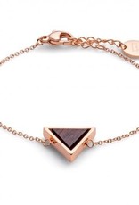 Kerbholz Kerbholz, Triangle Bracelet, sandalwood/rosegold