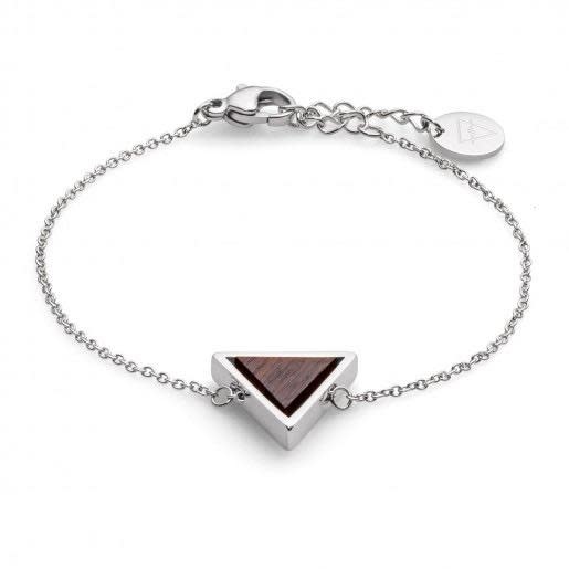 Kerbholz Kerbholz, Triangle Bracelet, sandalwood/silver