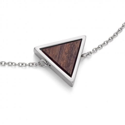 Kerbholz Kerbholz, Triangle Bracelet, sandalwood/silver