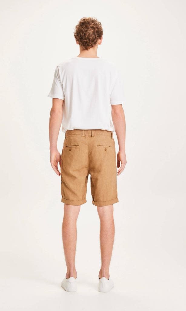 KnowledgeCotton Apparel KnowledgeCotton, Chuck loose linen shorts, tuffet, 33