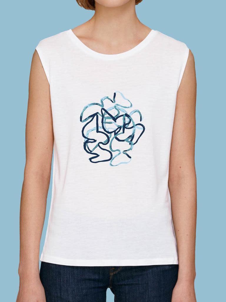 Ginga, Abstract T-Shirt, off white, M