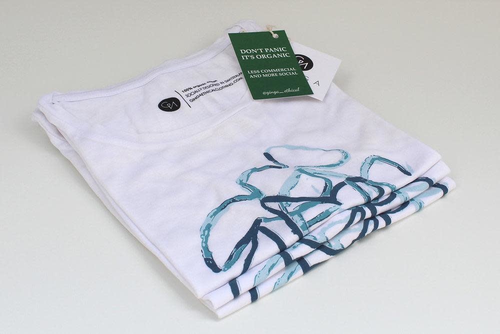 Ginga, Abstract T-Shirt, off white, M