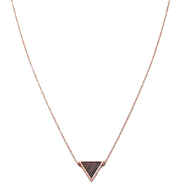 Kerbholz Kerbholz, Triangle Necklace, Sandalwood, rosegold