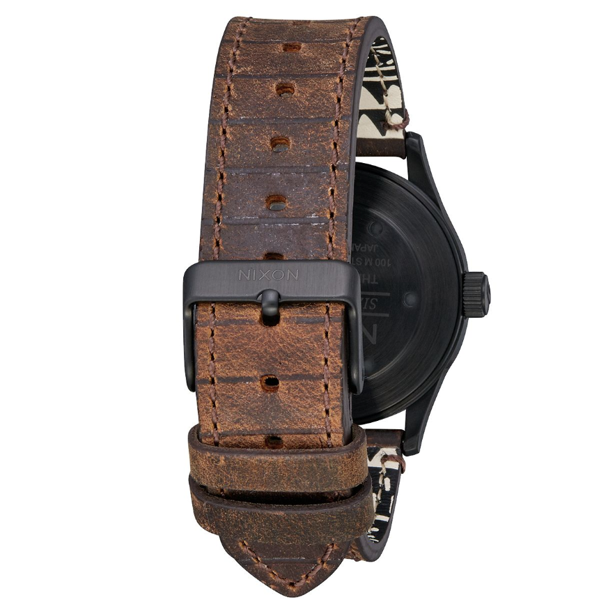 Nixon Nixon, Sentry 38 Leather, black/silver/brown