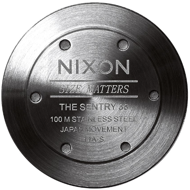 Nixon Nixon, Sentry 38 Leather, black/silver/brown