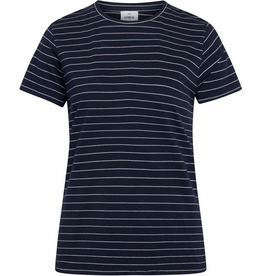 Klitmøller Klitmøller, Trine Tee, navy/cream, S