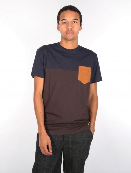 Iriedaily Iriedaily, Block Pocket Tee, chocolate, XL