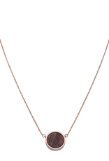 Kerbholz Kerbholz, Circle Necklace, rosewood, rosegold