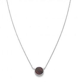 Kerbholz Kerbholz, Circle Necklace, walnut, silver