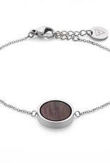 Kerbholz Kerbholz, Circle Bracelet, walnut/silver