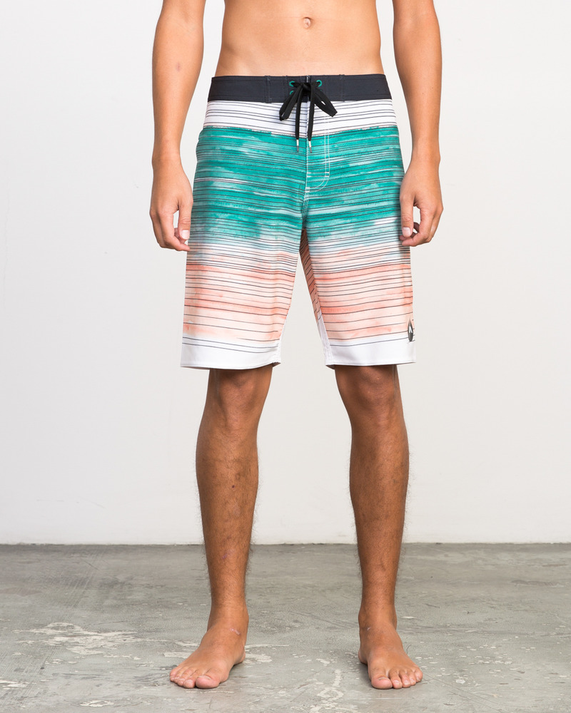 RVCA, Arica Trunk Shorts, light teal, 32