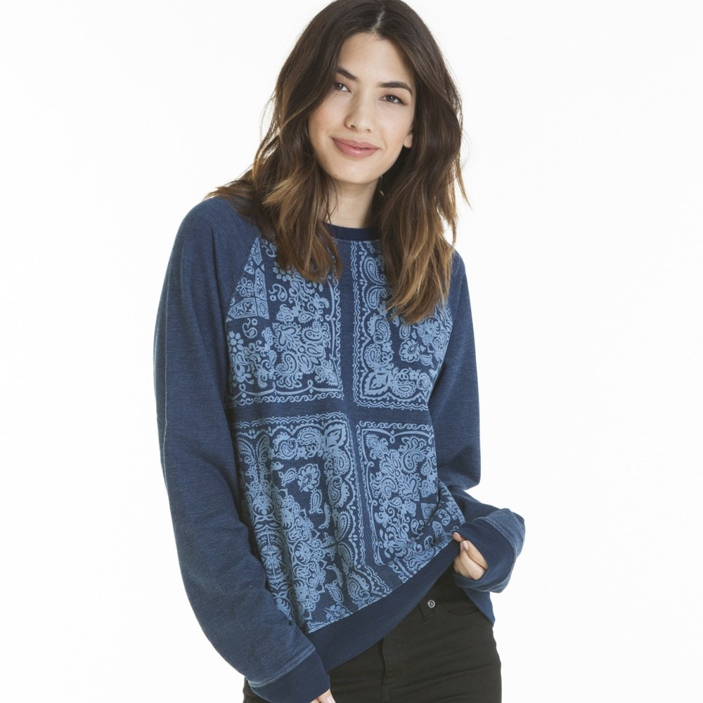 Obey Obey, High Spirits crewneck, indigo, L