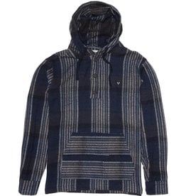 Vissla Vissla, Cabrillo Flannel Popover, dark denim, S