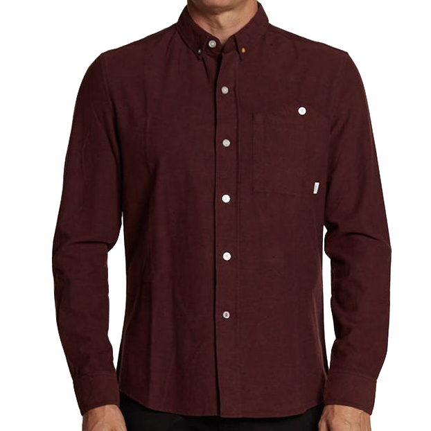 SLVDR SLVDR, Variance Shirt, speckled burgundy, XL