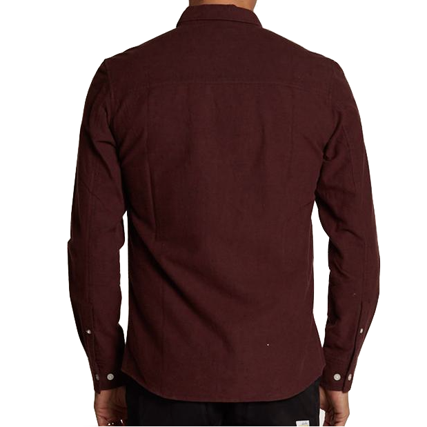 SLVDR SLVDR, Variance Shirt, speckled burgundy, XL