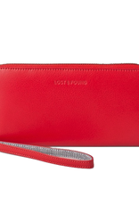 Lost & Found Accessories Lost & found, Grosses Reissverschluss Portemonnaie 030A, tangerine red