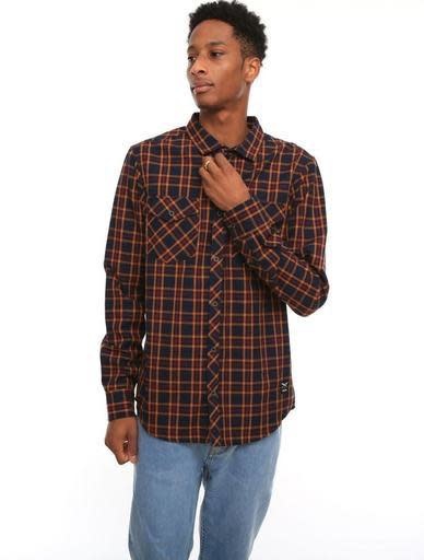 Iriedaily Iriedaily, Old Fella Shirt, navy yellow, L