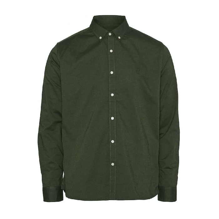 KnowledgeCotton Apparel KnowledgeCotton, Elder oxford shirt, green forest, XL