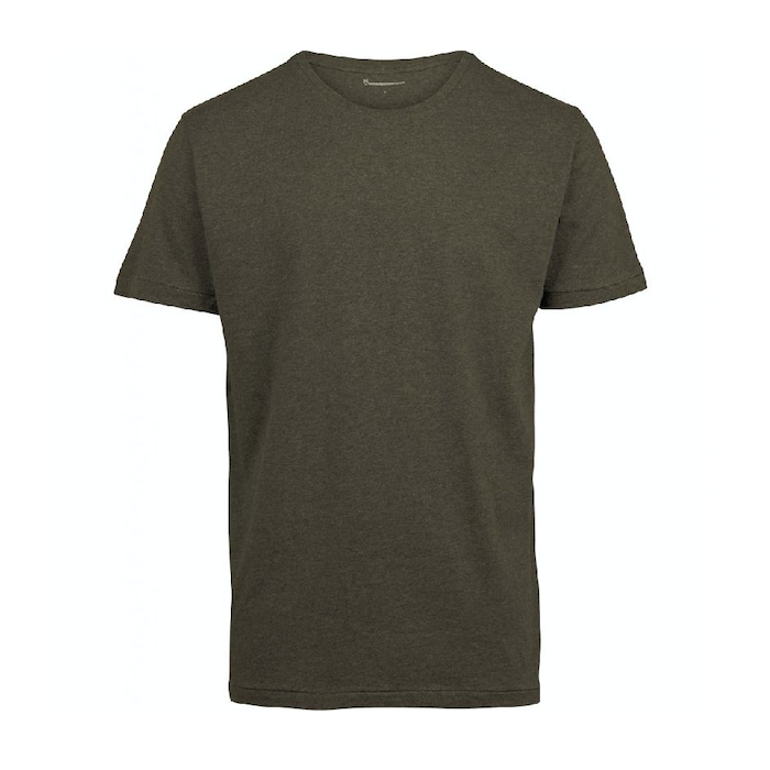 KnowledgeCotton Apparel KnowledgeCotton, Alder Tee, green melange, S