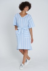 Recolution Recolution, Dress stripes, dusk blue- white, XS