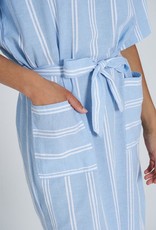 Recolution Recolution, Dress stripes, dusk blue- white, XS