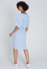 Recolution Recolution, Dress stripes, dusk blue- white, S